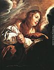 Penitent Magdalen Paintings - Saint Mary Magdalene Penitent by Domenico Feti